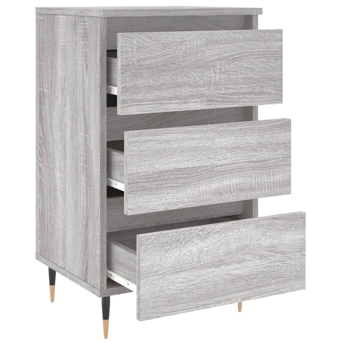 Nachttisch Grau Sonoma 40x35x69 cm Holzwerkstoff