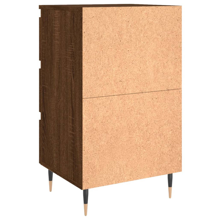 Nachttisch Braun Eichen-Optik 40x35x69 cm Holzwerkstoff