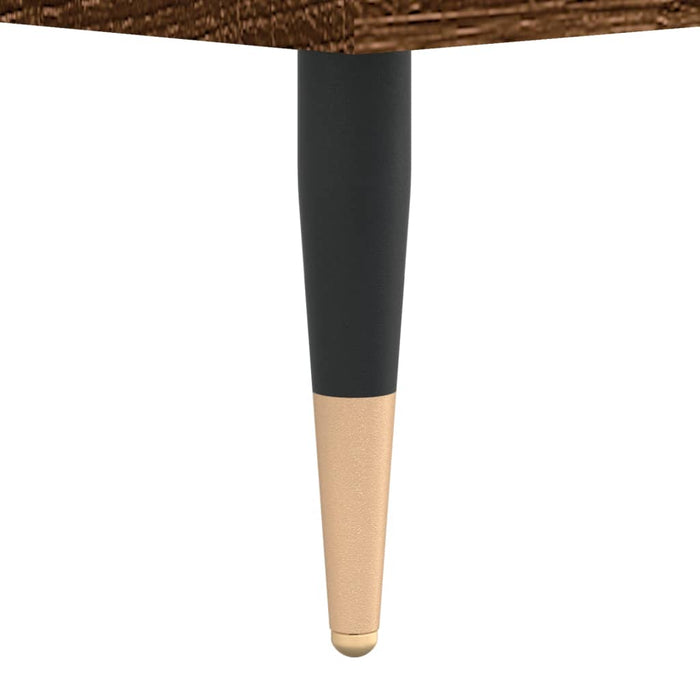 Nachttische 2 Stk. Braun Eichen-Optik 40x35x69 cm Holzwerkstoff