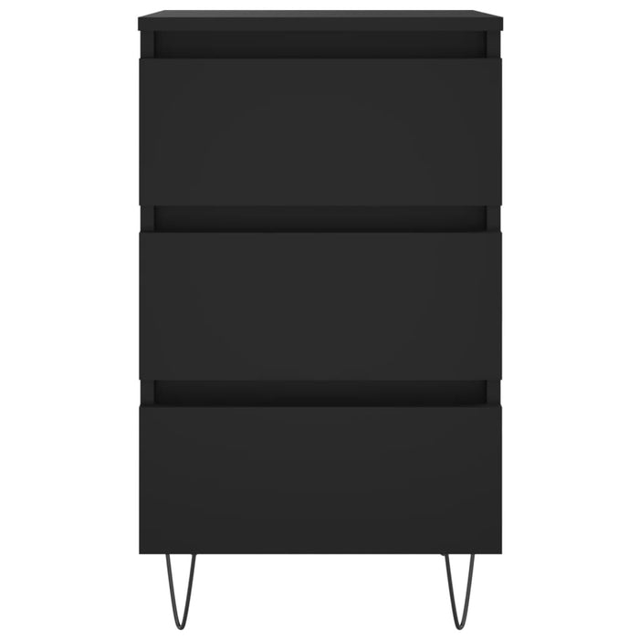 Nachttisch Schwarz 40x35x69 cm Holzwerkstoff