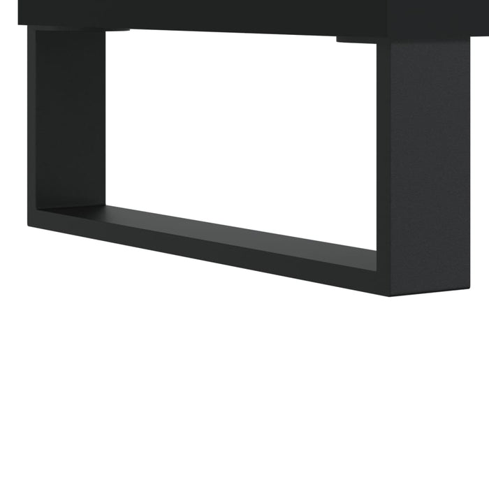Nachttisch Schwarz 40x35x69 cm Holzwerkstoff