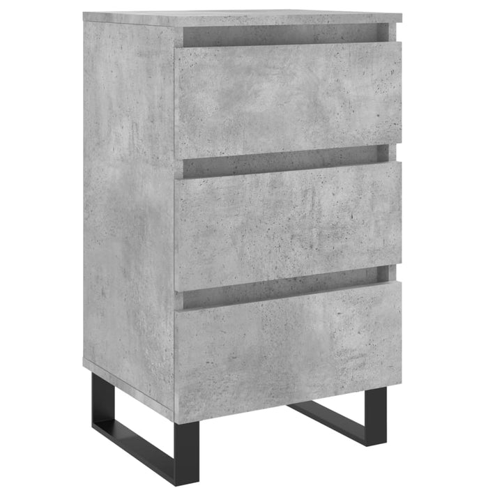Nachttisch Betongrau 40x35x69 cm Holzwerkstoff