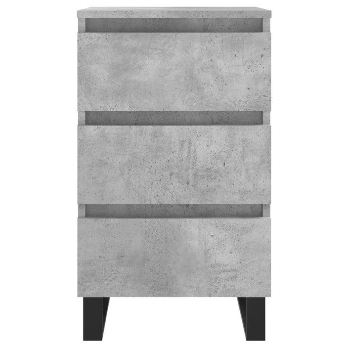 Nachttisch Betongrau 40x35x69 cm Holzwerkstoff