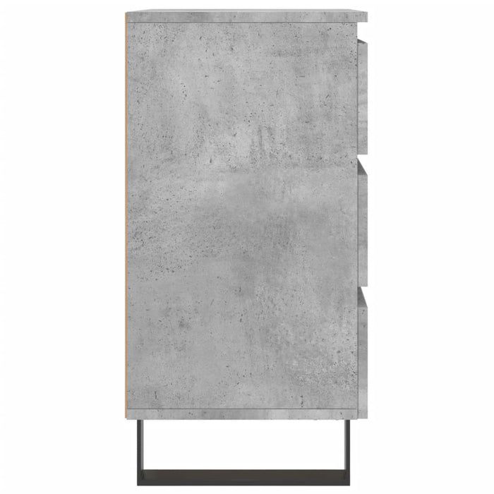 Nachttisch Betongrau 40x35x69 cm Holzwerkstoff