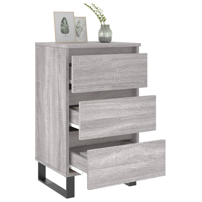 Nachttisch Grau Sonoma 40x35x69 cm Holzwerkstoff