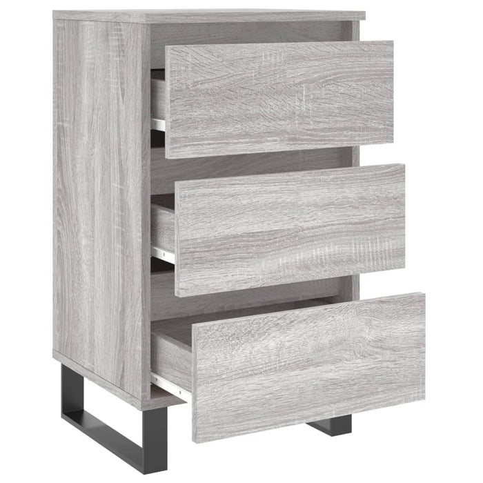Nachttisch Grau Sonoma 40x35x69 cm Holzwerkstoff