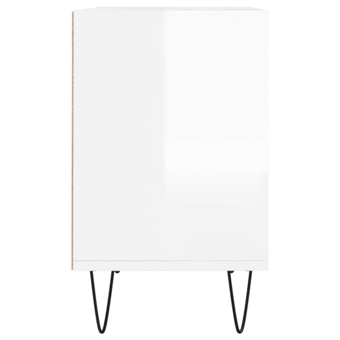 TV-Schrank Hochglanz-Weiß 103,5x30x50 cm Holzwerkstoff