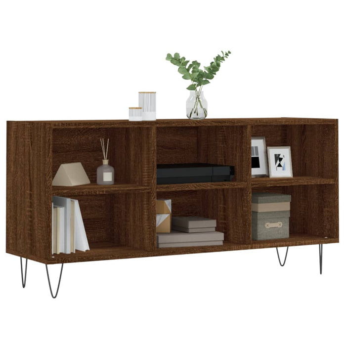 TV-Schrank Braun Eichen-Optik 103,5x30x50 cm Holzwerkstoff
