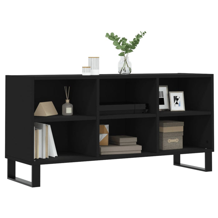 TV-Schrank Schwarz 103,5x30x50 cm Holzwerkstoff