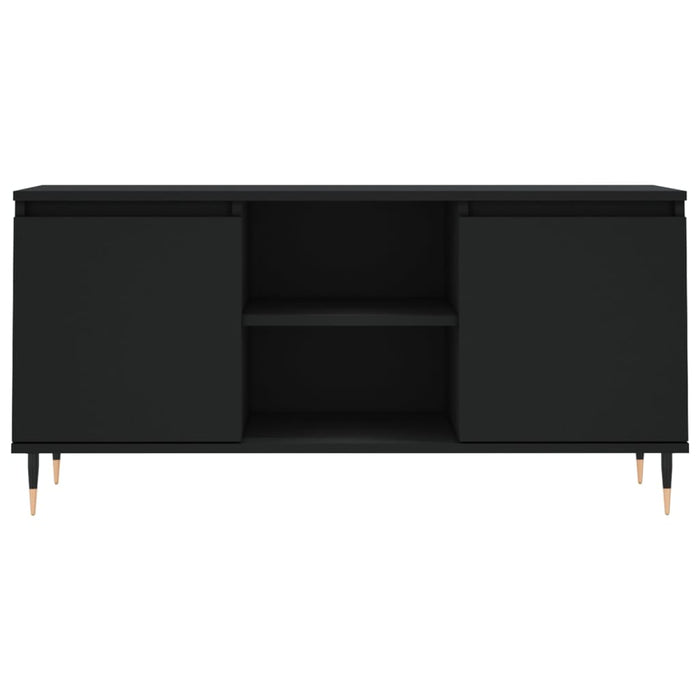 TV-Schrank Schwarz 104x35x50 cm Holzwerkstoff