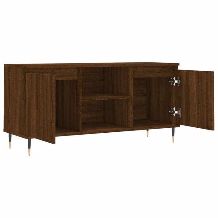 TV-Schrank Braun Eichen-Optik 104x35x50 cm Holzwerkstoff