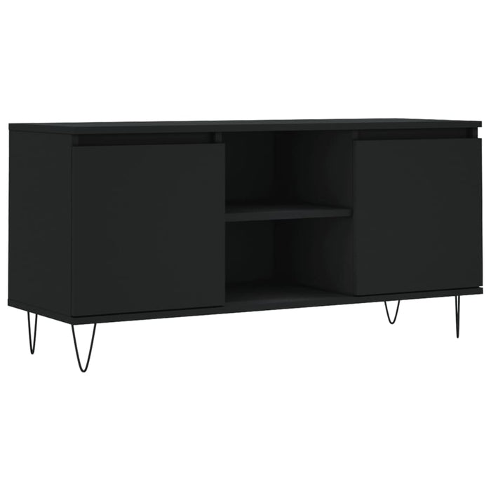 TV-Schrank Schwarz 104x35x50 cm Holzwerkstoff