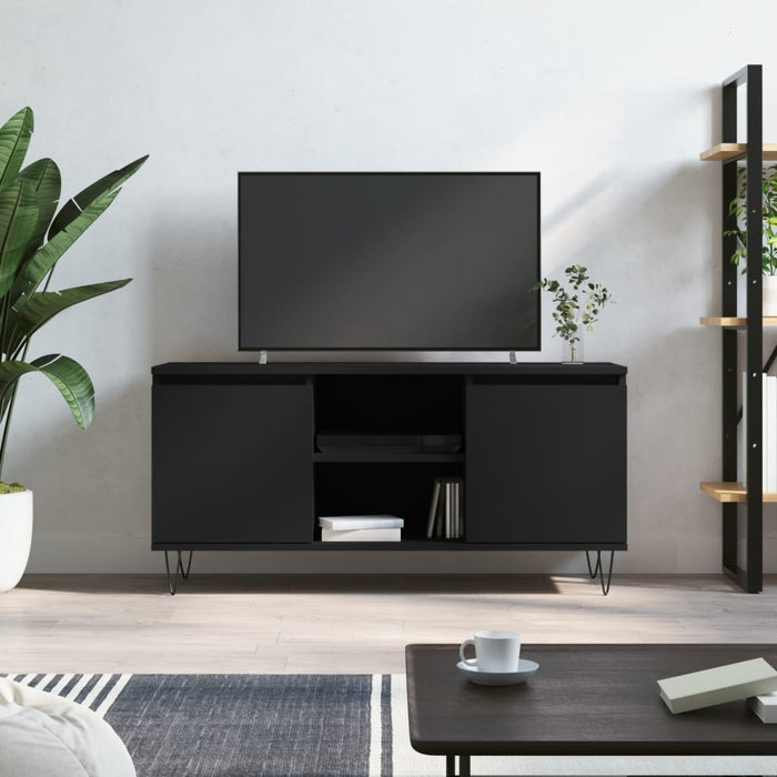 TV-Schrank Schwarz 104x35x50 cm Holzwerkstoff