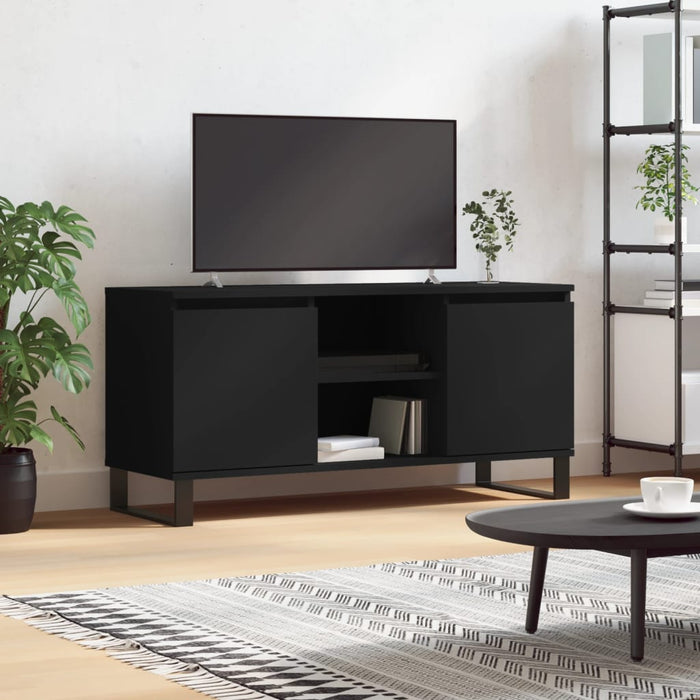TV-Schrank Schwarz 104x35x50 cm Holzwerkstoff