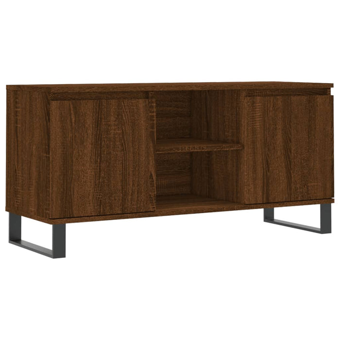 TV-Schrank Braun Eichen-Optik 104x35x50 cm Holzwerkstoff