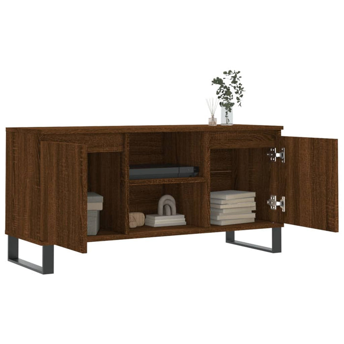TV-Schrank Braun Eichen-Optik 104x35x50 cm Holzwerkstoff