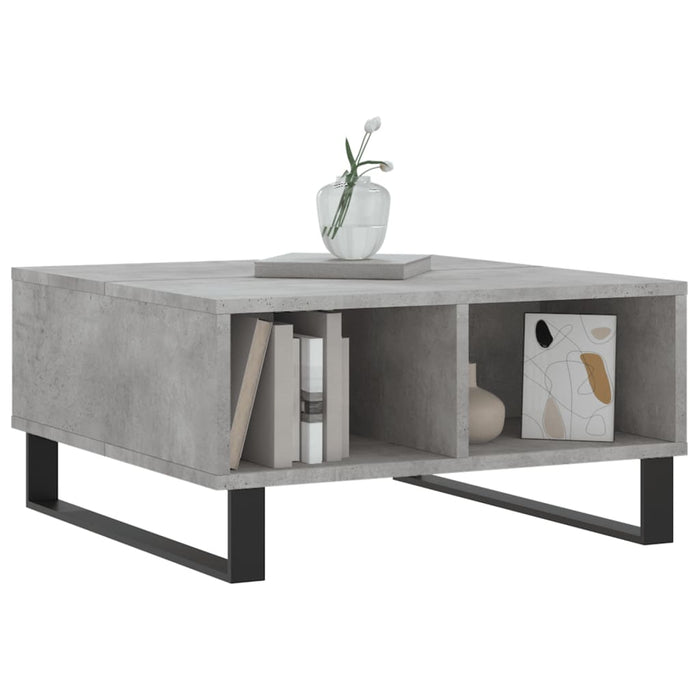 Couchtisch Betongrau 60x60x30 cm Holzwerkstoff