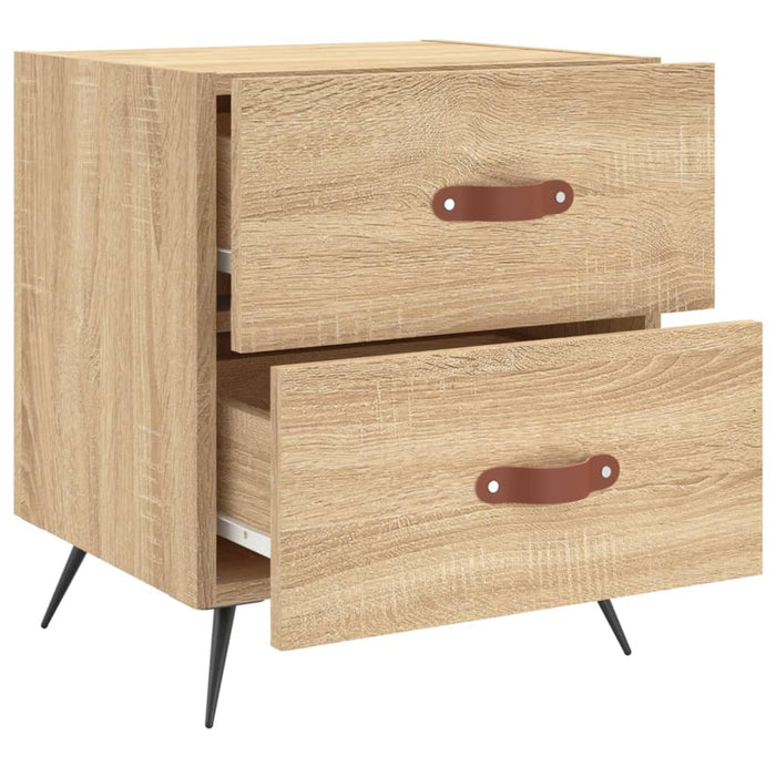 Nachttische 2 Stk. Sonoma-Eiche 40x35x47,5 cm Holzwerkstoff