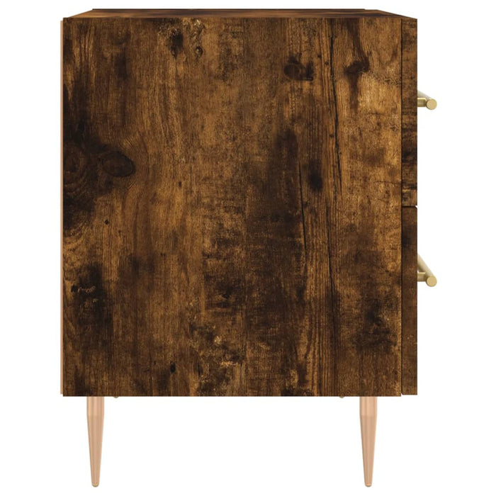 Nachttische 2 Stk. Räuchereiche 40x35x47,5 cm Holzwerkstoff