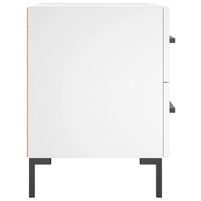 Nachttisch Weiß 40x35x47,5 cm Holzwerkstoff