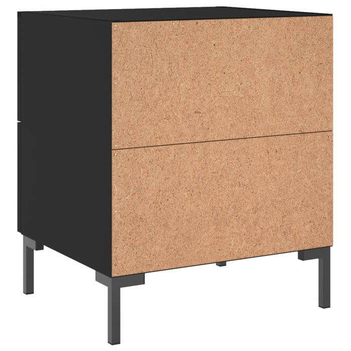 Nachttisch Schwarz 40x35x47,5 cm Holzwerkstoff