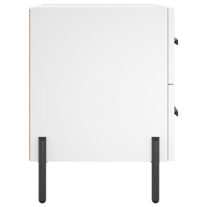 Nachttisch Weiß 40x35x47,5 cm Holzwerkstoff