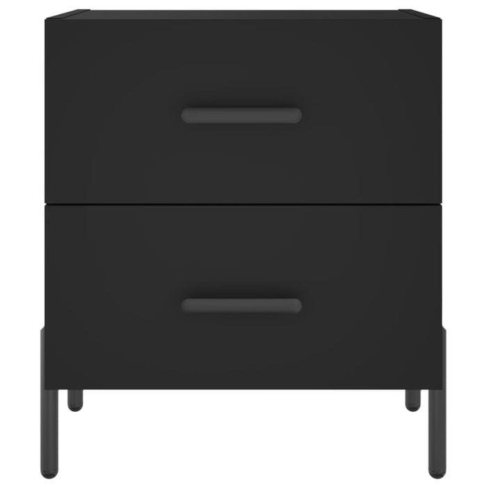 Nachttische 2 Stk. Schwarz 40x35x47,5 cm Holzwerkstoff