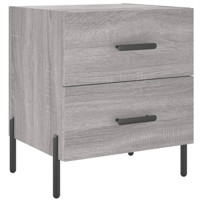 Nachttisch Grau Sonoma 40x35x47,5 cm Holzwerkstoff