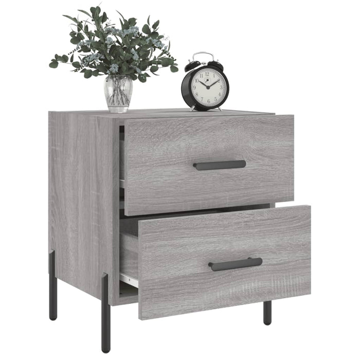 Nachttisch Grau Sonoma 40x35x47,5 cm Holzwerkstoff