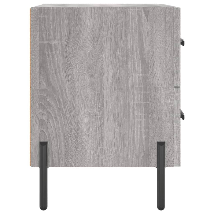 Nachttisch Grau Sonoma 40x35x47,5 cm Holzwerkstoff