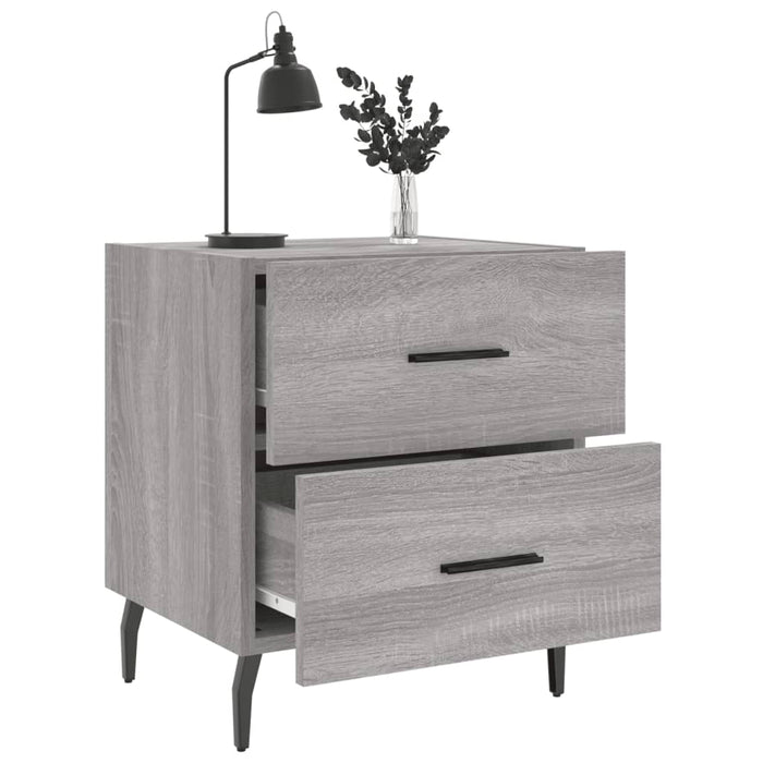 Nachttisch Grau Sonoma 40x35x47,5 cm Holzwerkstoff