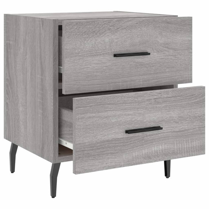 Nachttisch Grau Sonoma 40x35x47,5 cm Holzwerkstoff