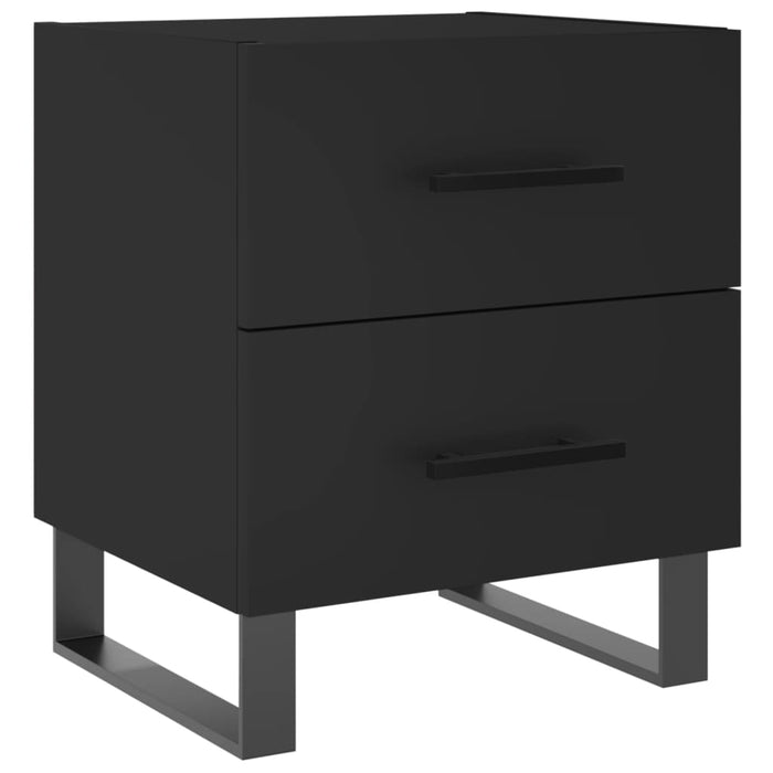Nachttisch Schwarz 40x35x47,5 cm Holzwerkstoff