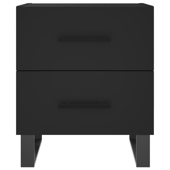 Nachttische 2 Stk. Schwarz 40x35x47,5 cm Holzwerkstoff