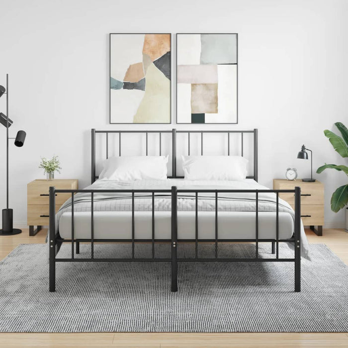 Nachttische 2 Stk. Sonoma-Eiche 40x35x47,5 cm Holzwerkstoff