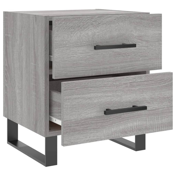 Nachttisch Grau Sonoma 40x35x47,5 cm Holzwerkstoff