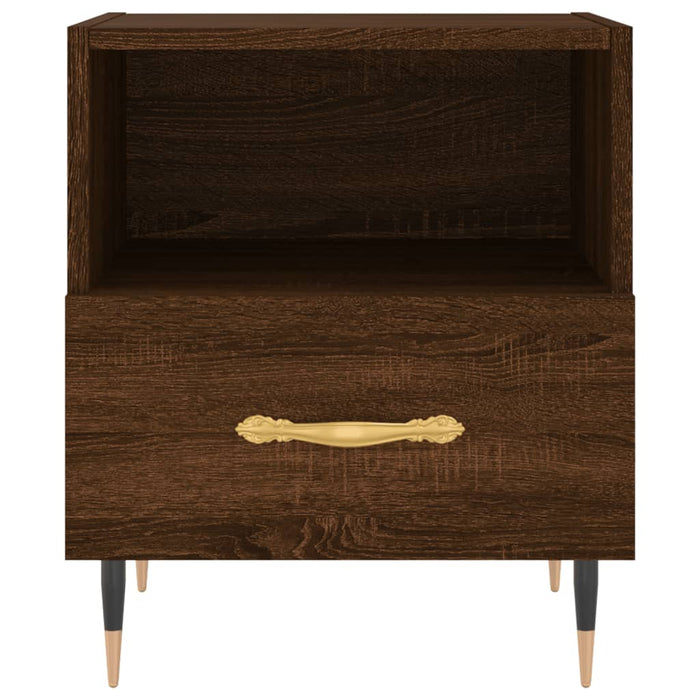 Nachttische 2Stk. Braun Eichen-Optik 40x35x47,5cm Holzwerkstoff