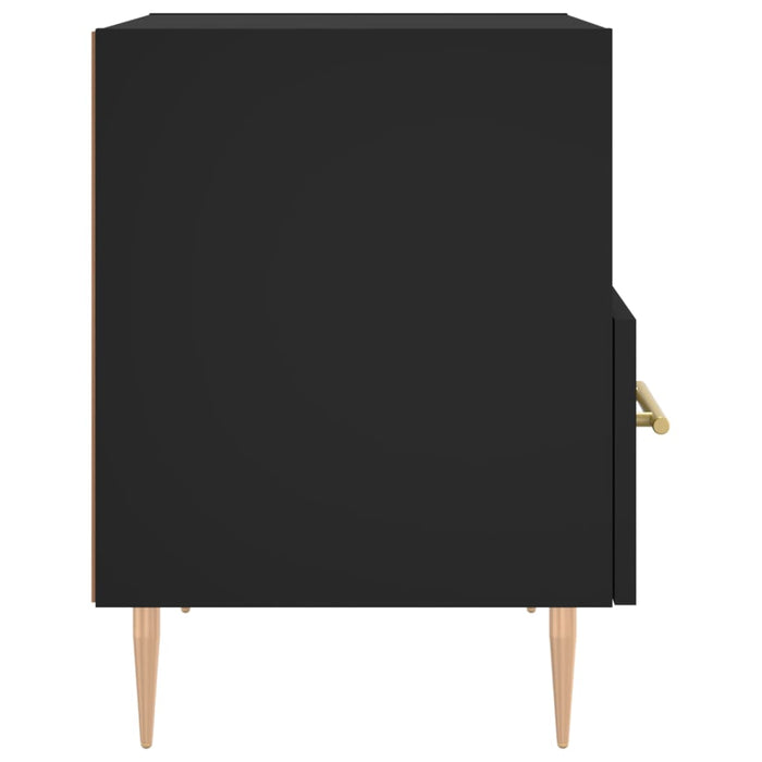 Nachttische 2 Stk. Schwarz 40x35x47,5 cm Holzwerkstoff
