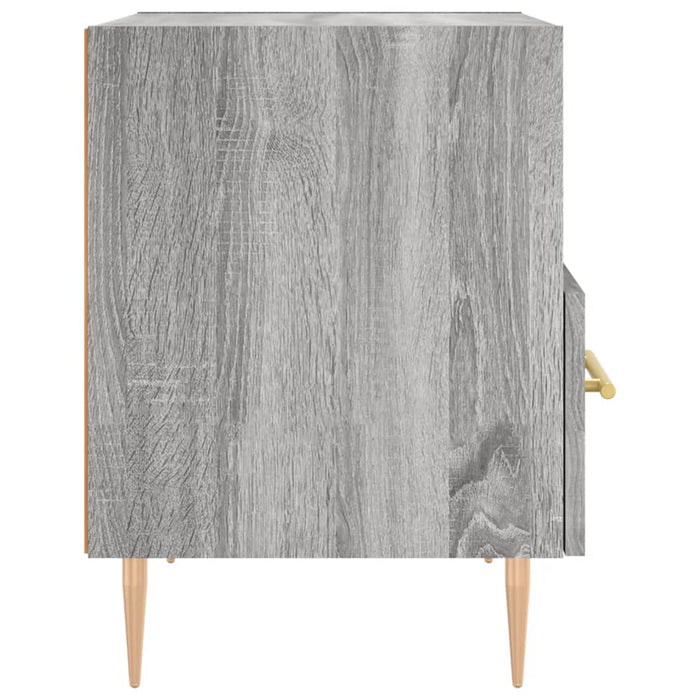 Nachttische 2 Stk. Grau Sonoma 40x35x47,5 cm Holzwerkstoff