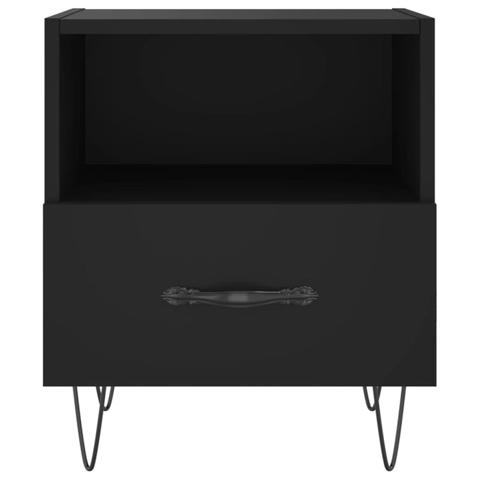 Nachttische 2 Stk. Schwarz 40x35x47,5 cm Holzwerkstoff