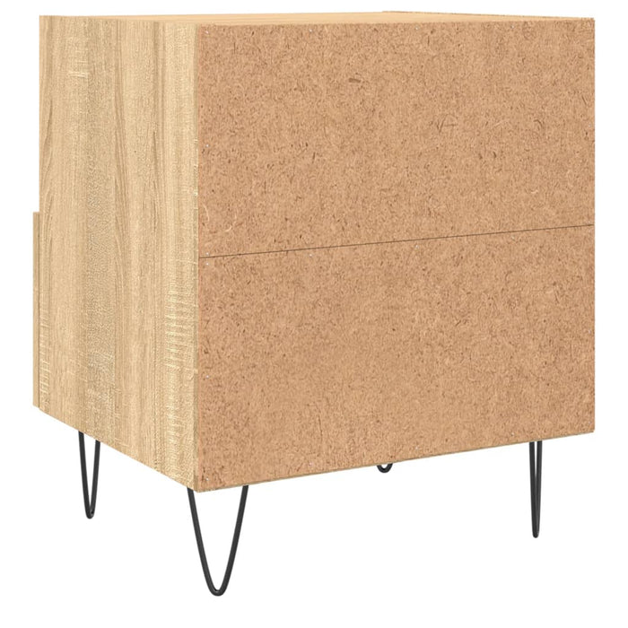 Nachttische 2 Stk. Sonoma-Eiche 40x35x47,5 cm Holzwerkstoff