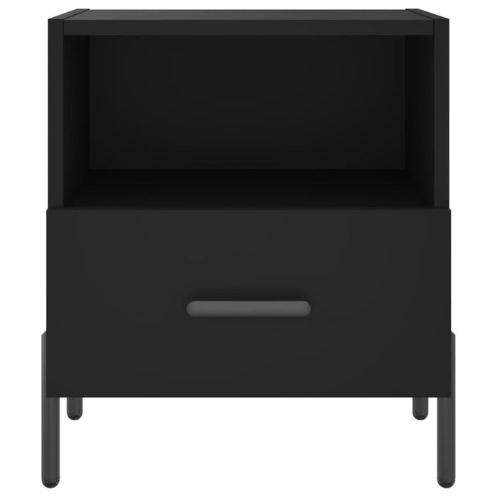Nachttische 2 Stk. Schwarz 40x35x47,5 cm Holzwerkstoff