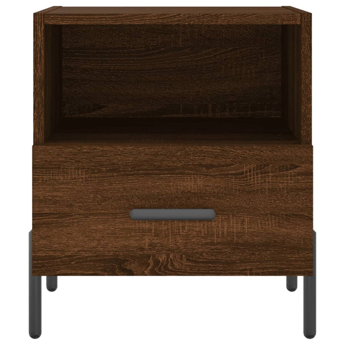 Nachttische 2Stk. Braun Eichen-Optik 40x35x47,5cm Holzwerkstoff