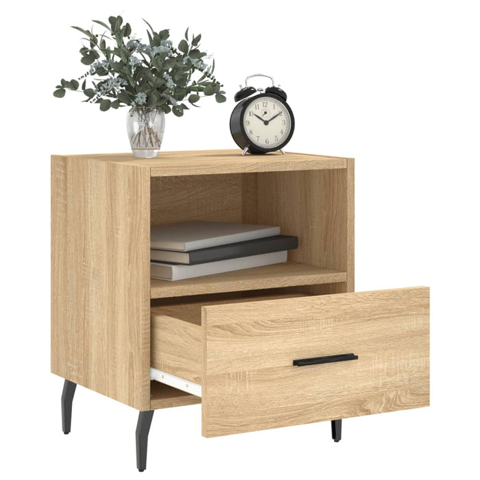 Nachttische 2 Stk. Sonoma-Eiche 40x35x47,5 cm Holzwerkstoff
