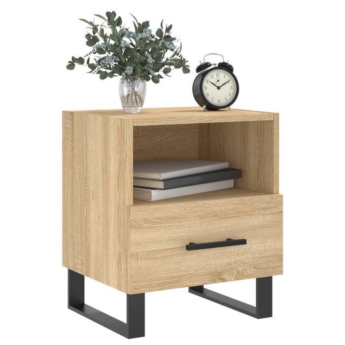 Nachttische 2 Stk. Sonoma-Eiche 40x35x47,5 cm Holzwerkstoff