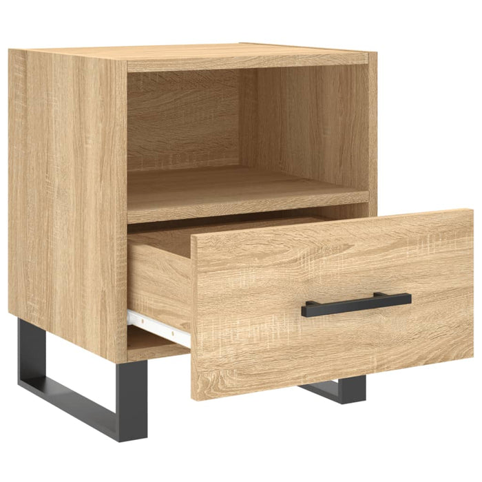 Nachttische 2 Stk. Sonoma-Eiche 40x35x47,5 cm Holzwerkstoff