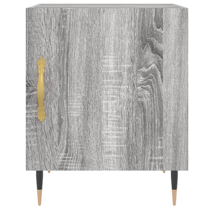 Nachttische 2 Stk. Grau Sonoma 40x40x50 cm Holzwerkstoff