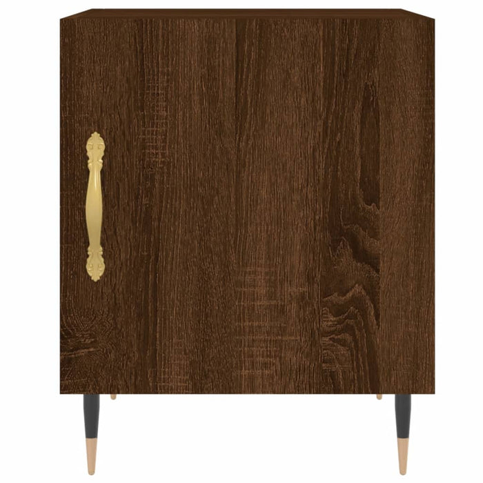 Nachttische 2 Stk. Braun Eichen-Optik 40x40x50 cm Holzwerkstoff