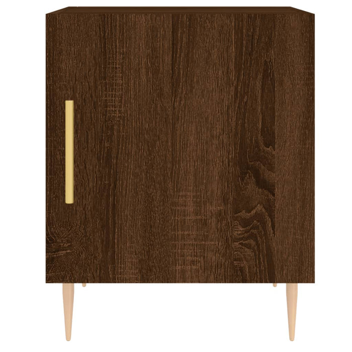 Nachttische 2 Stk. Braun Eichen-Optik 40x40x50 cm Holzwerkstoff