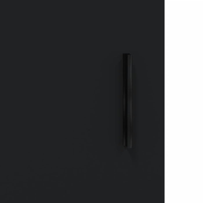 Nachttische 2 Stk. Schwarz 40x40x50 cm Holzwerkstoff